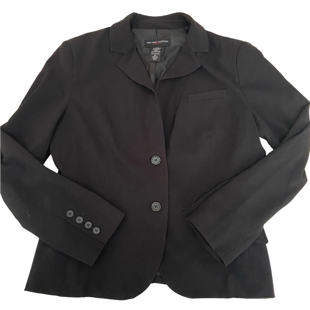 NY & CO BLACK BLAZER SIZE 14